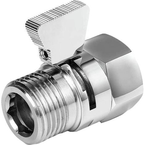 Stop Dusche, Duschkopf Absperrventil mit Schalter, Duschkopf Absperrventil, Duschkopfventil, für Duschköpfe, Handbrausen, Duscharme