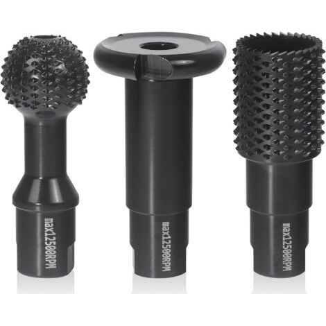 Moulin à angle Fixation de disques de sculpture en bois, 3PCS Sphère Rotary Burr Ball Set M14, Outils de coupe et de ponçage, Disque de mise en forme pour le travail du bois, pour 115/125 Moulins (1/5)