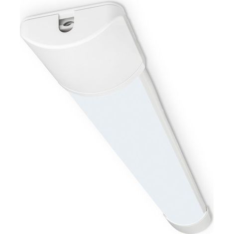 Briloner Lumière sous meuble connectable en série 61,5 cm 16 W 1650 lm 6500 K blanc lumière du jour extensible blanc - Lampe de travail cuisine cave atelier