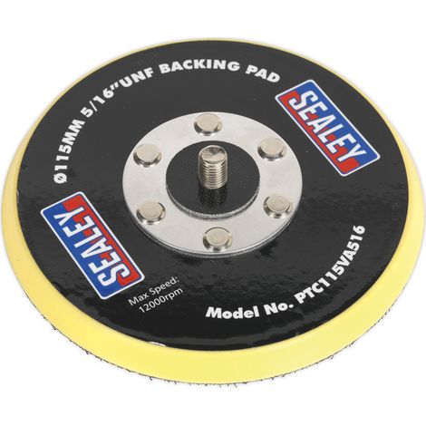 Sealey Hook-and-Loop Backing Pad �115mm 5/16""UNF PTC115VA516 (1/2)