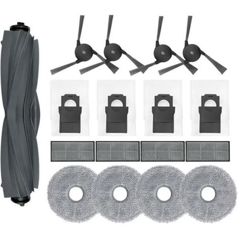 Brosse Latérale - Filtre Hepa - Serpillière - Sac À Poussière - Pour Robot Aspirateur Dreame X40 X40 Pro - Lot De 16 Pièces (1/5)