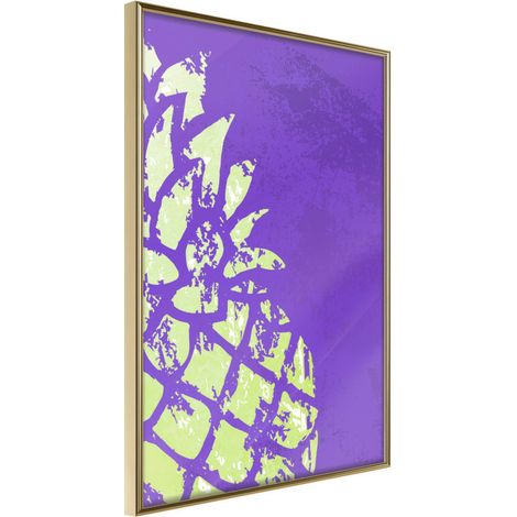 Affiche Murale Encadrée "Strong Contrast" 30 x 42 cm Or
