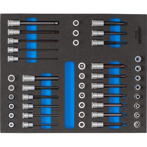 GEDORE 2016508 - Jeu de clés à douille 3/8" dans le module CT 52 pcs , 2005 CT2-TX 30 (1/5)