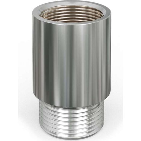 Radiator Valve Tail Extension 25mm 1/2" MxF - Chrome (1/2)