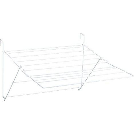 Sauvic 88827 Séchoir à linge balcon blanc extensible (1/3)