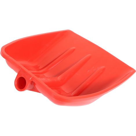 Pelle à neige rouge en plastique PP épais, résistante à l'usure et sans danger pour les enfants, idéale pour le jardinage. Dimensions : 41 x 35 cm / 16,1 x 13,8 pouces. (1/5)