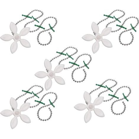 Lot de 5 filtres à en forme de fleur pour évier, évier, salle de bain, cuisine (1/5)
