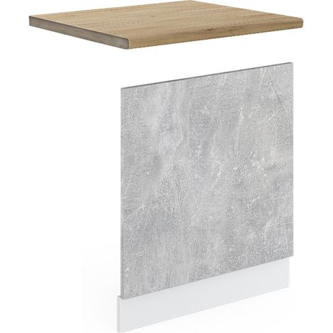 Pannello frontale R-Line, Calcestruzzo, 60 cm , PL Rovere, Vicco