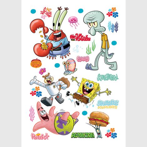 Sticker - Bob l'éponge : Bikini Bottom - 42,5x65 cm (1/2)