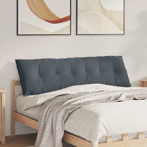 Rückenkissen Dunkelgrau 160 x 50 cm Cordstoff