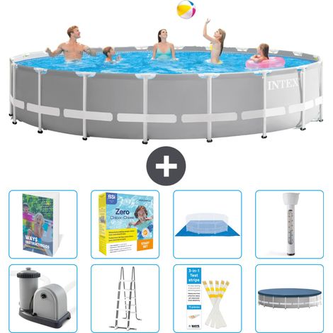 Prism Frame Pool Rund - 610x132 cm - 9-teilig S532