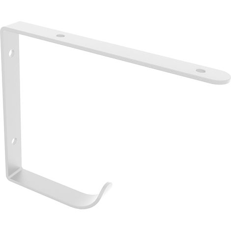Escuadra para Estantería  Estilo Decorativo  Fabricado en Hierro  Acabado en Blanco Poro  Medidas 20145180 mm  Sistema de Fijación Atornillado  1 Unidad -