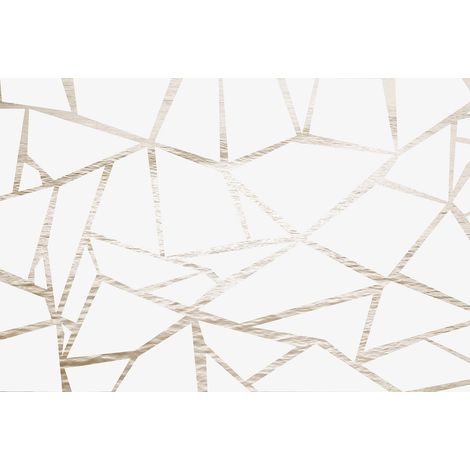 Papier peint panoramique blanc et beige moderne | Tapisserie panoramique chambre adulte tendance | Papier peint panoramique design et escaliers - 267 x 400 cm (4 pièces) (1/3)