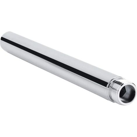 Bras de Douche Extension en Acier Inoxydable Rallonge de Douche 20cm Tube D'extension de Douche Rond G 1/2\