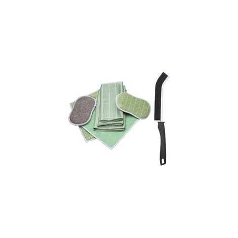 Lot de 6 Chiffon Bambou Microfibre pour Vitres Miroirs Carreaux Carrosserie Microfibre Bambou Vitre Ménage Salle de Bain，De plus, une brosse à écart vous sera offerte en bonus