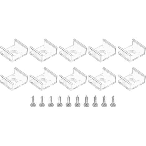 30 Transparent LED Strip Clips for 13 mm (1/5)