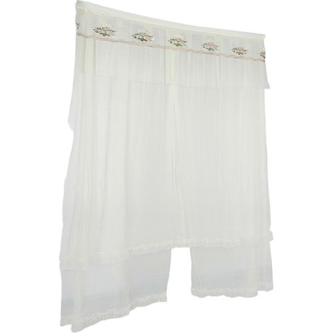 Rideau de porte en dentelle beige 200x90cm, compatible rideaux traditionnels, protection intimité, respirant, cloisonnement espace, 1 pièce (1/5)