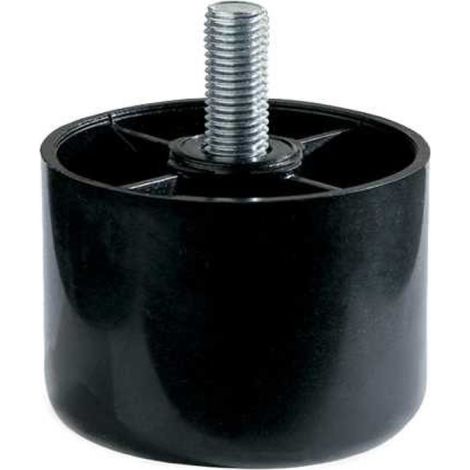 Piede in plastica serie Ø 60 - H.40 mm. - nero