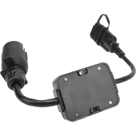 Adaptateur 7 broches européen vers prise américaine 4 broches, convertisseur circuit feux arrière pour remorque caravane bateau (1/5)