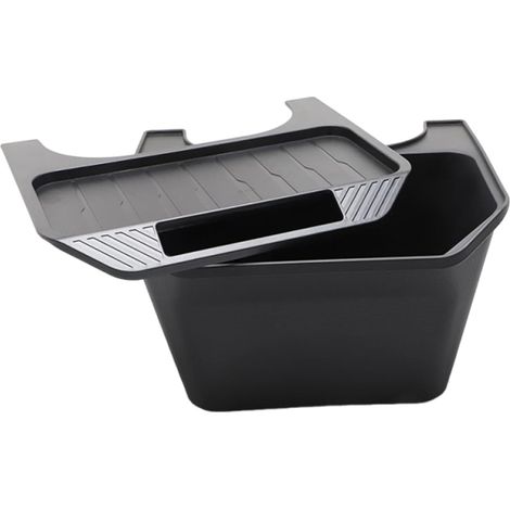 Pattumiera per auto, organizer per la conservazione del veicolo con coperchio, pattumiera multiuso per auto adatta per fazzoletti, snack, tazze, telefoni cellulari, raccolta dei rifiuti all'interno de (1/5)