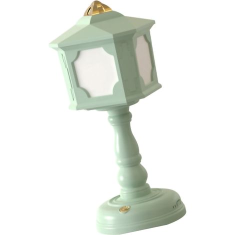 Lampe de chevet rétro et créative pour chambre d'étudiant ou chambre à coucher, veilleuse, rechargeable par USB, à bouton, trois niveaux d'intensité, vert 321-4