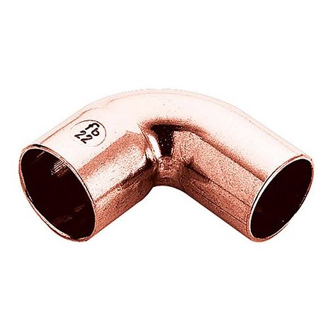 Raccordo curva 90° rame 14 mm a saldare m/f FRABO