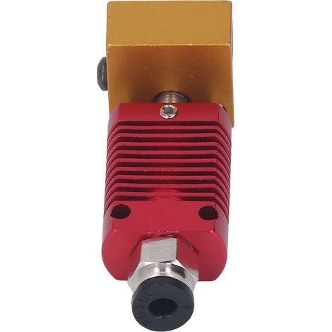 Extruder-Druckkopf mit 0,4-mm-Düse, Gewindeanschluss, Hotend für 3D-Drucker, rotes Zubehör (1/5)