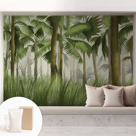 Carta Da Parati - Mural - Con Sala Da Pranzo - Camera Da Letto - Cameretta - Con Colla Gratuita Foresta tropicale 208x146 cm (1/5)