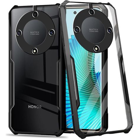 Funda para Honor Magic 6 Lite 5G, híbrida anticaída, negra (1/5)