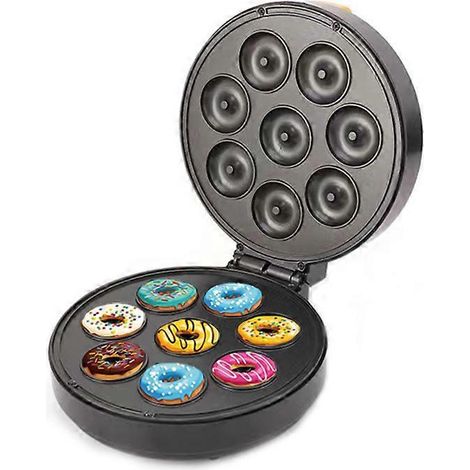 Machine à mini-donuts à 8 trous, antiadhésive, pour gâteaux et muffins ( ) (1/4)