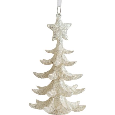 Glitzernder Weihnachtsschmuck, Christbaumschmuck, 3D-Weihnachtsbäume