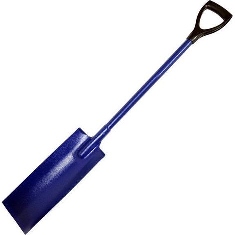 Drainage Drain Spade Fibreglass D Handle Post Hole Trench Shovel Steel CT4886