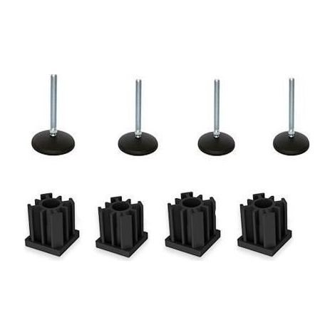 Piedino per mobili - M10x50 - Zinco - Nylon rinforzato - Giunto 20°
