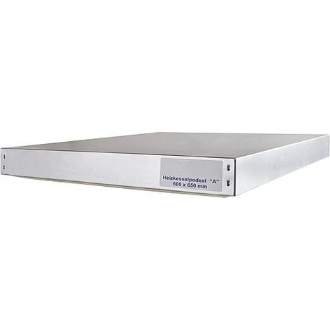 Banyo – Socle chaudière 600 x 650 x 70 mm – Acier zingué – Isolation thermique PU – Capacité de charge 75 kg/cm² – Diminution acoustique 15 dB (1/2)