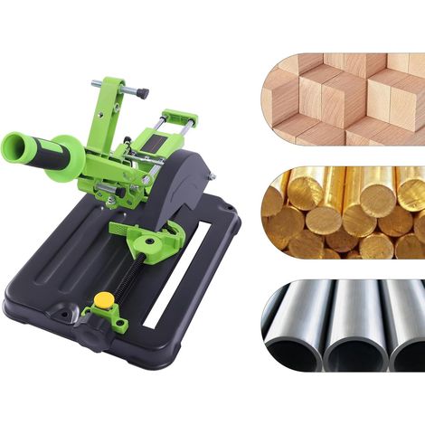 Support de meuleuse d'angle réglable avec poignée allongée, base en fer plus épaisse pour le polissage, le meulage, le bois, les tuyaux d'angle en métal, distance maximale de serrage 150 mm (1/5)