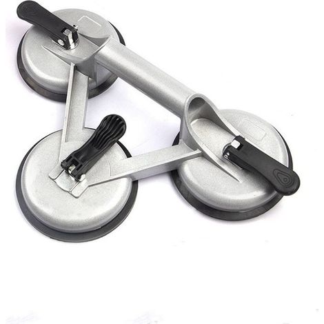 Extracteur de carreaux solide et antidérapant, ventouse en verre à 3 griffes, lève-sol manuel en alliage d'aluminium (1/5)