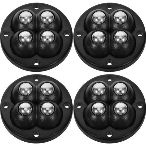 Adhesive Double Ball Bearing Wheels 4 Pieces Wear Resistant (1/5)