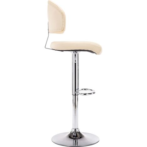 Maison Exclusive - Barhocker Cremeweiß Kunstleder