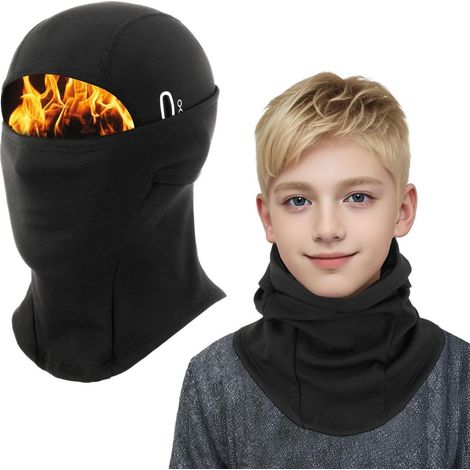 Kinder Sturmhaube Winter, Multifunktional Winddicht Fleece, Skimaske Radfahren Gesichtsmaske unter Helm (1/5)