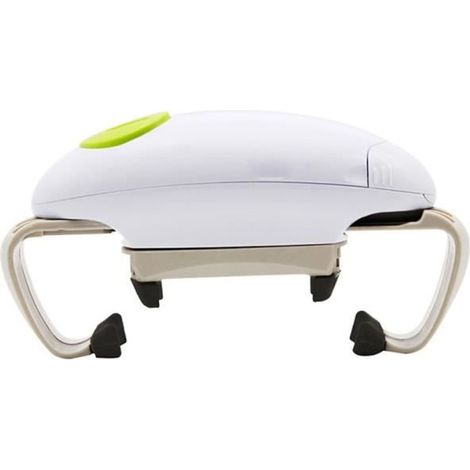 Apribarattoli automatico - Un solo tocco - Multifunzionale - Ergonomico - Bianco - Batterie AA (1/5)