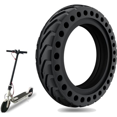 Pneumatico Pieno 8 1/2X2 Ricambio Monopattino Elettrico Scooter Elettrico Gomma a Nido dape Copertone Solido Ecovelo (1/2)