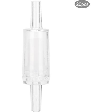 Lot de 20 accessoires pour pompe à air d'aquarium : clapet anti-retour unidirectionnel transparent (1/5)