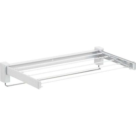 3.5m Drying FLITI Foldable Butterfly Wall-Mounted Clothes Drying Rack, Indoor Space-Saving Laundry Dryer, Length, Chrome Steel, 70x36x10.5cm, White (1/3)