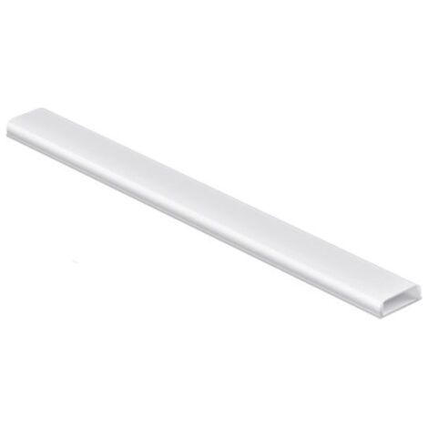 Goulotte Passe-Câbles , Cache-Câble Mural, Plateau de Rangement de Câbles de Téléviseur, Peut Se Peindre, Autocollant, Modèle Monobloc à Charnière - 1 x 60mm (L) x 20mm (H) x 400mm (L) -