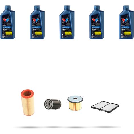 Kit tagliando 4 FILTRI e 5L OLIO compatibile con Citroen Xsara 1.9 turbo Diesel 66kw dal 1997 (1/5)