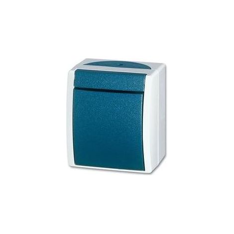 Busch-Jaeger 2601/6 W-53  Feuchtraum-Schalterprogramm  Wechselschalter Ocean Aufputz Blau, Grün 1 St