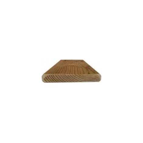 Sud Bois – Planche rabotée 22x95 mm marron – Angles arrondis – Traitée autoclave pour extérieur – Longueur 3 mètres (1/5)