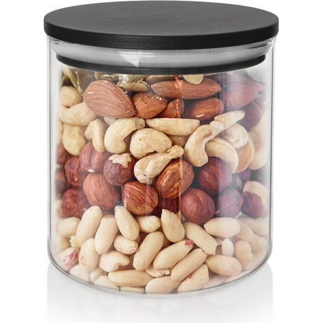 Récipient de cuisine en verre pour produits alimentaires en vrac avec couvercle 450 ml (1/5)