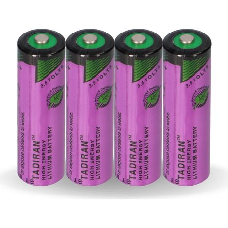 4x Tadiran Lithium 3,6V Batterie SL 760/S AA - Zelle LiSOCl2 2200mAh (1/5)