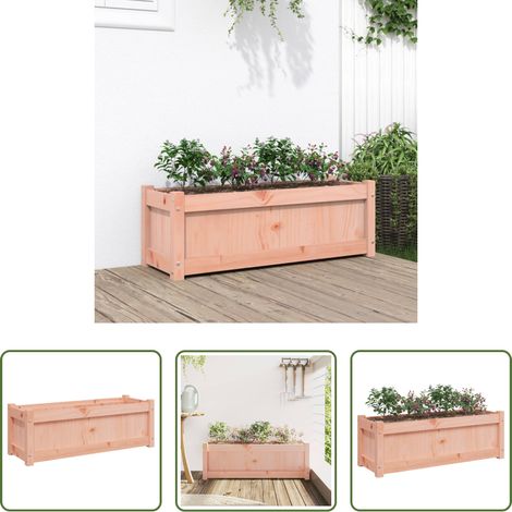 Holz - Pflanzkübel 90x31x31 cm Massivholz Douglasie (1/5)
